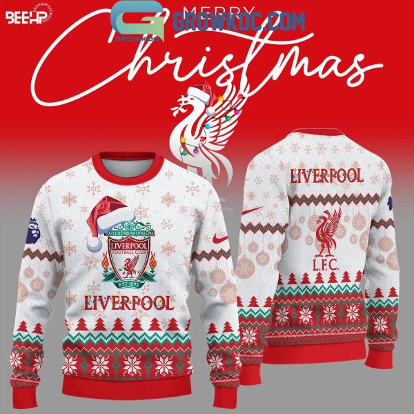 Liverpool 2024 Merry Christmas And Happy New Year 2025 Ugly Sweater