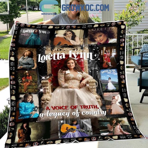 Loretta Lynn A Voice Of Truth A Legacy Of Country Fleece Blanket Quilt