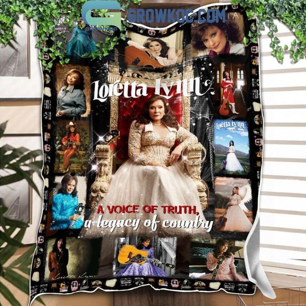 Loretta Lynn A Voice Of Truth A Legacy Of Country Fleece Blanket Quilt