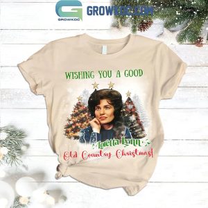 Loretta Lynn Wishing You A Good Ola Country Christmas Fleece Pajamas Set