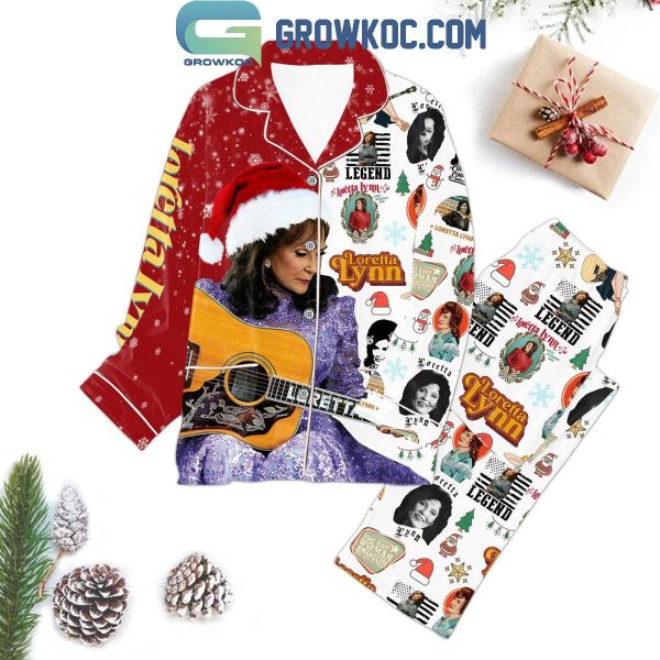 Loretta Lynn You Ain’t Woman Enough To Take My Man Christmas Polyester Pajamas Set