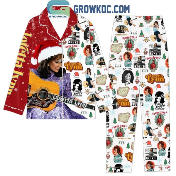 Loretta Lynn You Ain’t Woman Enough To Take My Man Christmas Polyester Pajamas Set