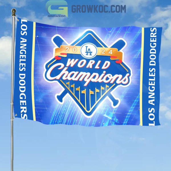 Los Angeles Dodgers 2024 World Series Champions Celebrating House Garden Flag