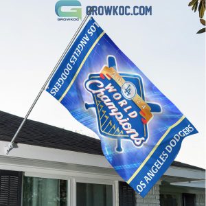 Los Angeles Dodgers 2024 World Series Champions Celebrating House Garden Flag