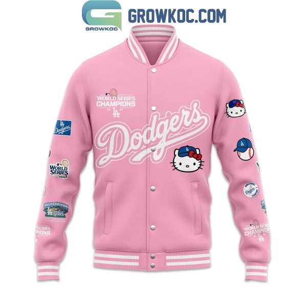 Los Angeles Dodgers 2024 World Series Champions Hello Kitty Baseball Jacket