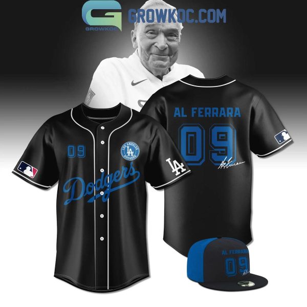 Los Angeles Dodgers Al The Bull Ferrara Commemorative Black Baseball Jersey