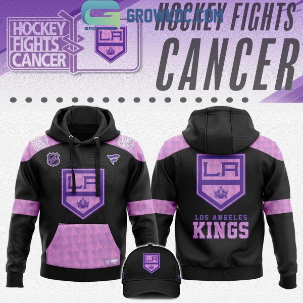 Los Angeles Kings 2024 Hockey Fights Cancer Hoodie T-Shirt