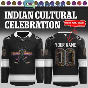 Los Angeles Kings Celebrating The Indian Cultural Personalized Hockey Jersey