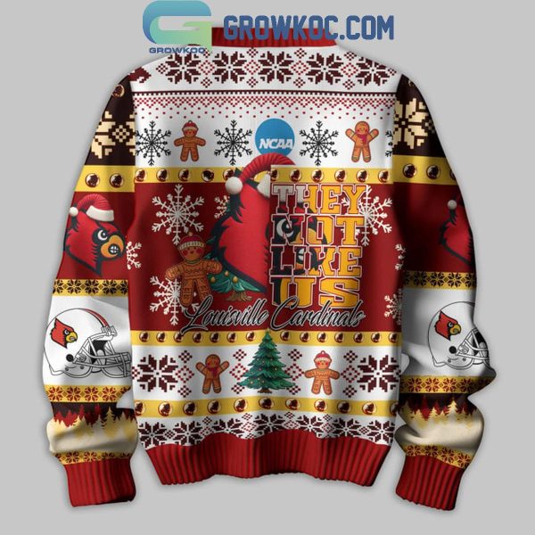 Louisville Cardinals Football They Not Like Us Christmas Ugly Sweater