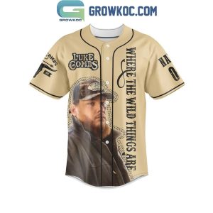 Luke Combs Where The Wild Things Are 2024 Personalized Baseball Jersey