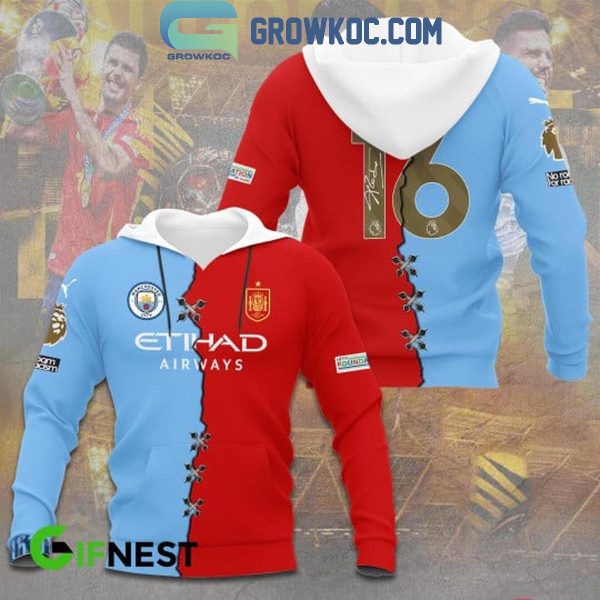 Manchester City Rodri The Best Player Of Spain National Football Team Hoodie T-Shirt