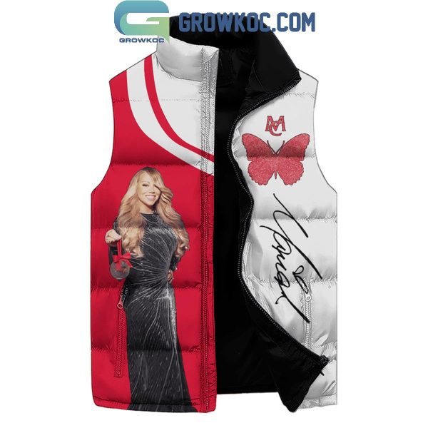 Mariah Carey All I Want For Magical Christmas Is You Sleeveless Puffer Jacket