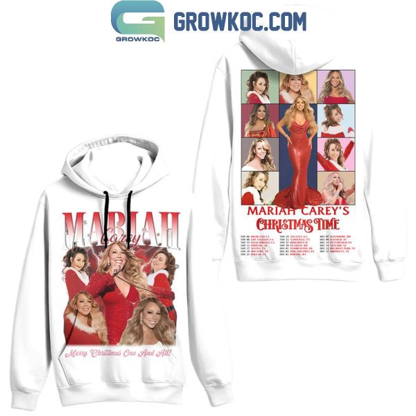 Mariah Carey Merry Christmas One And All 2024 Live Show Hoodie T-Shirt