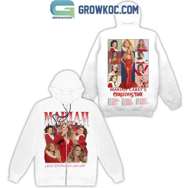 Mariah Carey Merry Christmas One And All 2024 Live Show Hoodie T-Shirt