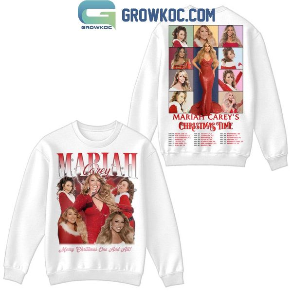 Mariah Carey Merry Christmas One And All 2024 Live Show Hoodie T-Shirt