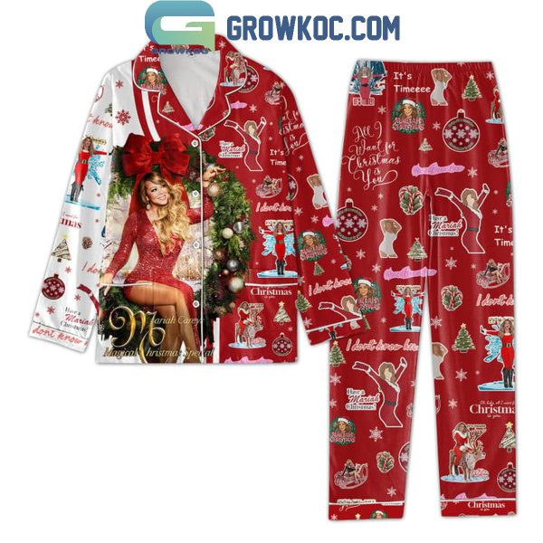 Mariah Carey’s Magical Christmas Special Polyester Pajamas Set