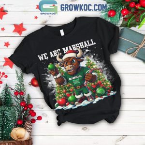 Marshall Thundering Herd We Are Marshall Christmas Fleece Pajamas Set