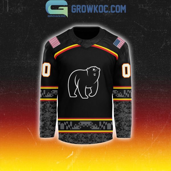 Maryland Black Bears Veterans Day Military Appreciation Personalized Hockey Jersey