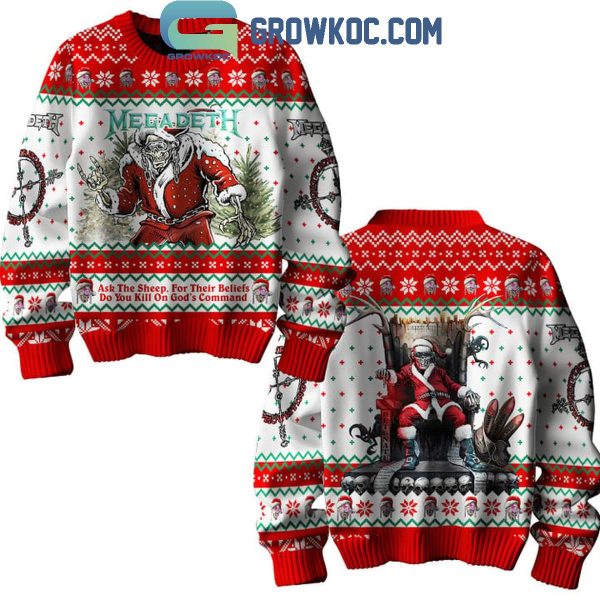 Megadeth Do You Kill On God’s Command Christmas Ugly Sweater