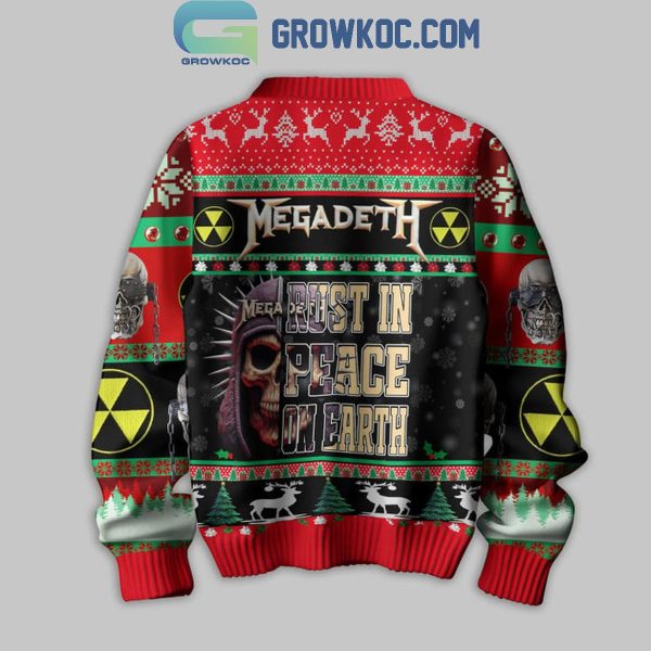 Megadeth Rust In Peace On Earth Christmas Ugly Sweater