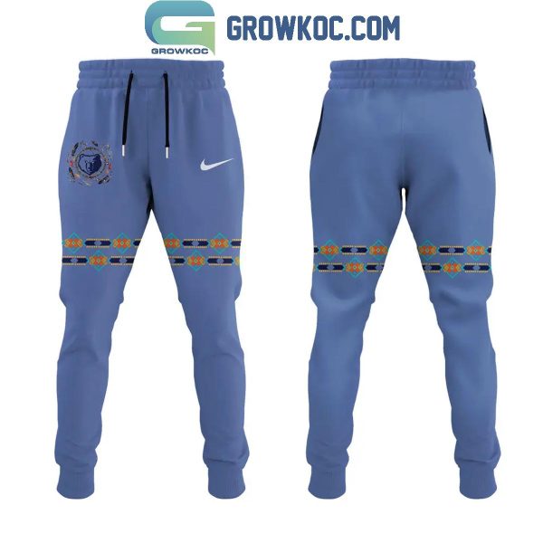 Memphis Grizzlies Nov Native American Heritage Month 2024 Hoodie Long Pants