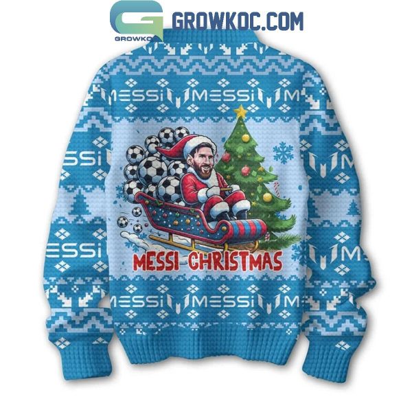 Messi We Wish You A Messi 2024 Christmas Ugly Sweater