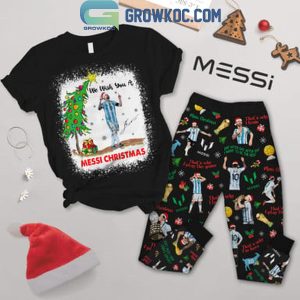 Messi Wish You A Messi Christmas Fleece Pajamas Set