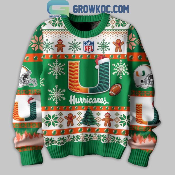 Miami Hurricanes 2024 They Not Like Us Hurricanes Christmas Ugly Sweater