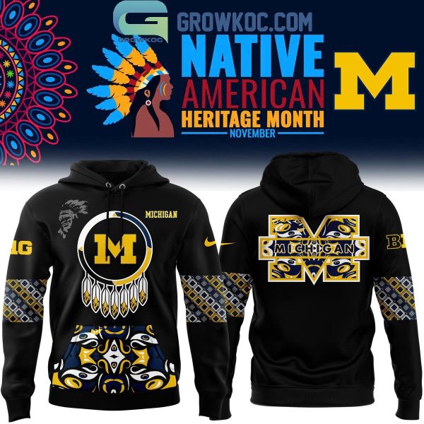 Michigan Wolverines The Memories 2024 Native American Heritage Month Hoodie T-Shirt