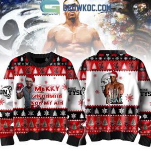 Mike Tyson Iron Mike Merry Chrithmith Kith My Ath Christmas Ugly Sweater