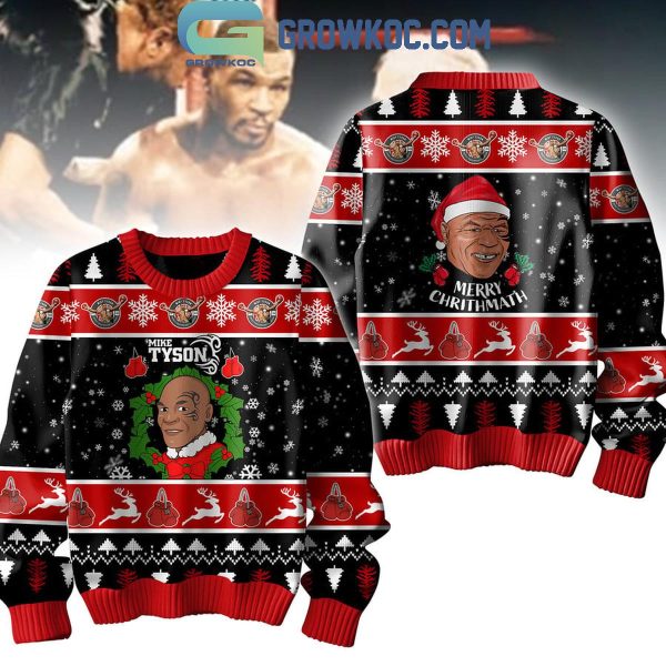 Mike Tyson Merry Christmas 2024 Iron Mike Ugly Sweater