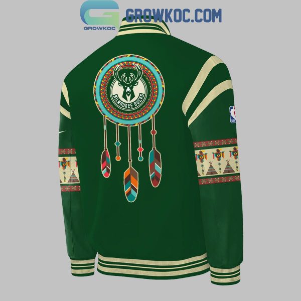 Milwaukee Bucks 2024 Native American Heritage Night Baseball Jacket