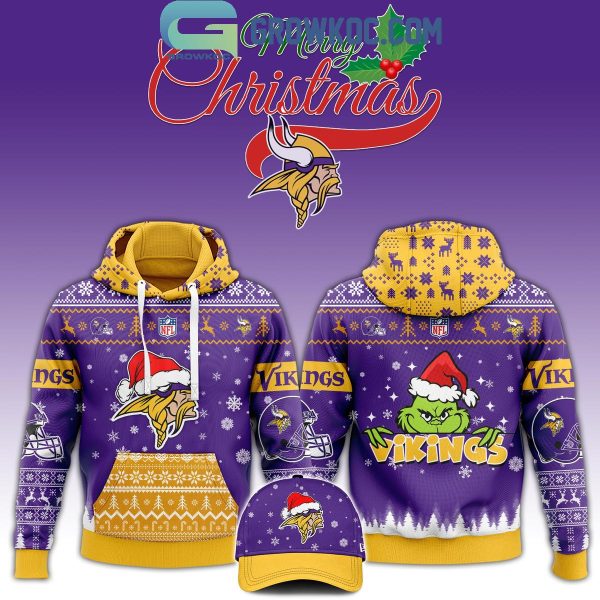 Minnesota Vikings 2024 Merry Christmas Skol Vikings Hoodie Long Pants