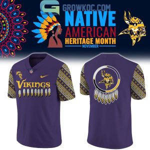 Minnesota Vikings 2024 Native American Heritage Month Football Jersey