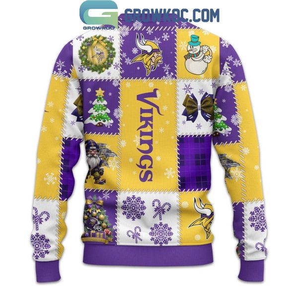 Minnesota Vikings 2025 Season’s Greetings Christmas Celebration Ugly Sweater