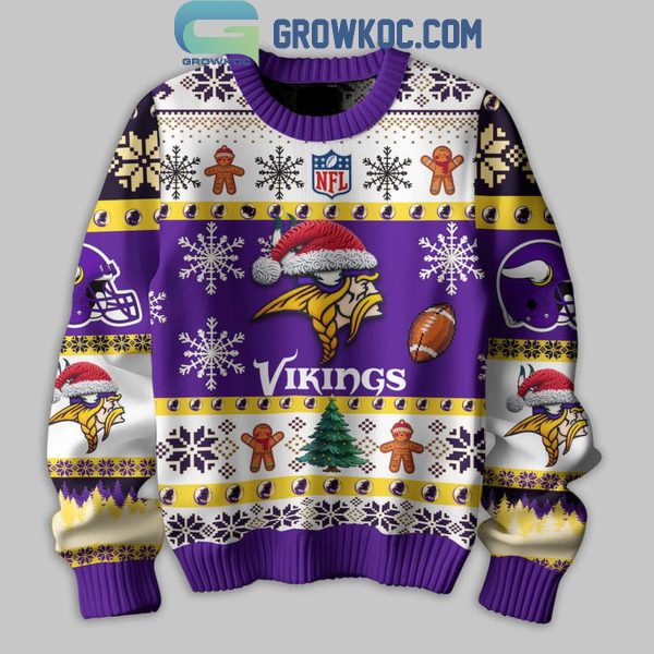 Minnesota Vikings They Not Like Us Christmas Happy Holidays Ugly Sweater