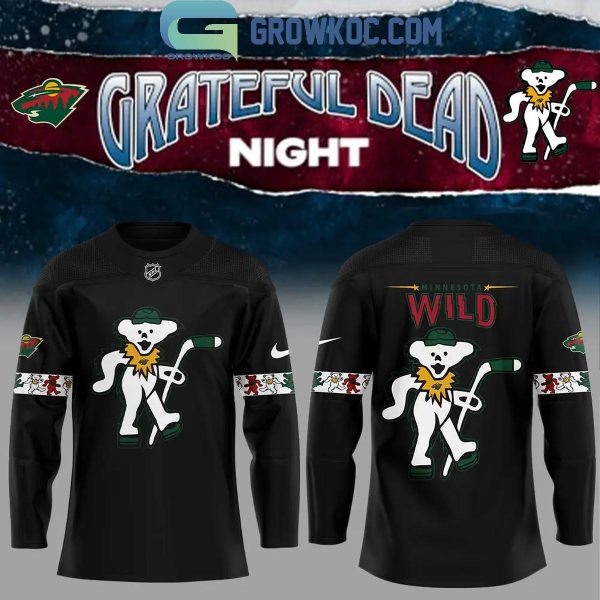 Minnesota Wild Celebrating The Memories Of Grateful Dead Night Hockey Jersey