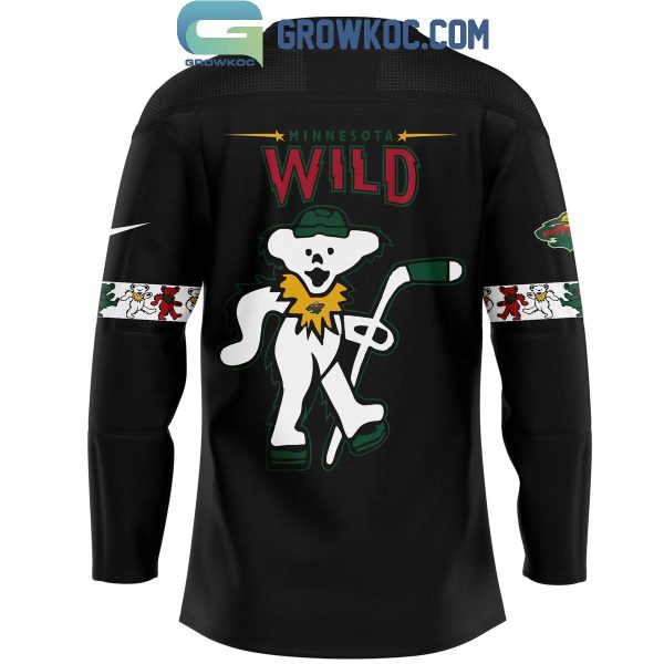 Minnesota Wild Celebrating The Memories Of Grateful Dead Night Hockey Jersey