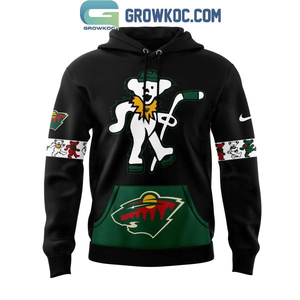 Minnesota Wild Celebrating The Memories Of Grateful Dead Night Hoodie T-Shirt