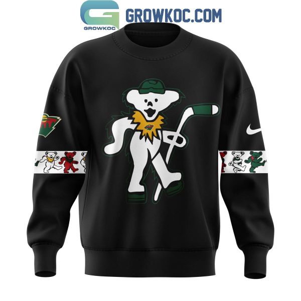 Minnesota Wild Celebrating The Memories Of Grateful Dead Night Hoodie T-Shirt