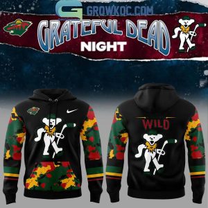 Minnesota Wild Hockey Team The Memories Of Grateful Dead Night Hoodie T-Shirt