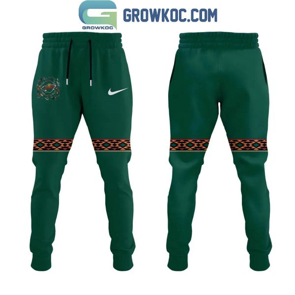 Minnesota Wild Nov Native American Heritage Month 2024 Hoodie Long Pants