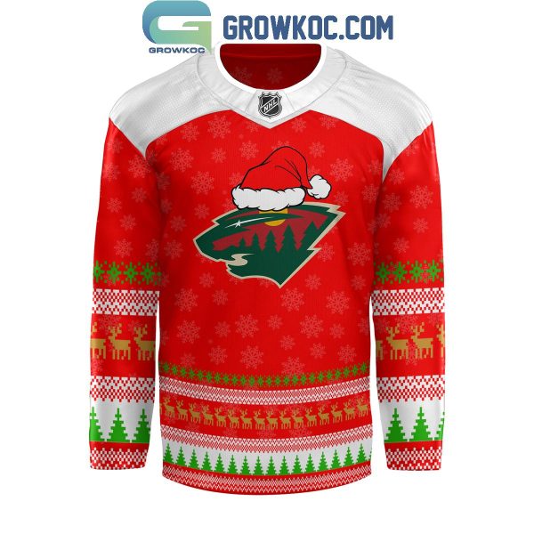 Minnesota Wild The Grinch Christmas Happy Holidays 2024 Hockey Jersey