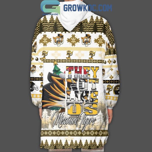 Missouri Tigers Every True Son They Not Like Us Christmas Oodie Hoodie Blanket