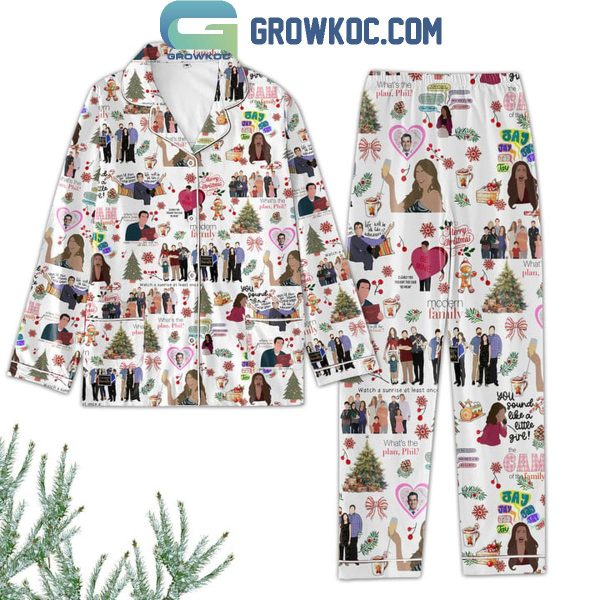 Modern Family Merry Christmas What’s The Plan Phil Polyester Pajamas Set