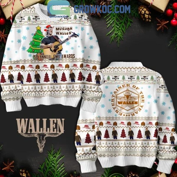 Morgan Wallen 58th CMA Awards Entertainer Of The Year Christmas Ugly Sweater