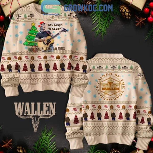 Morgan Wallen 58th CMA Awards Entertainer Of The Year Christmas Ugly Sweater