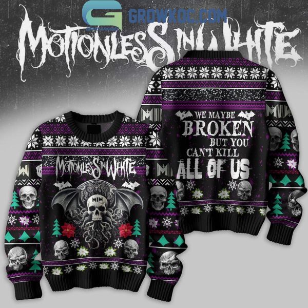 Motionless In White We Maybe Broken But You Can’t Kill All Of Us Ugly Sweater