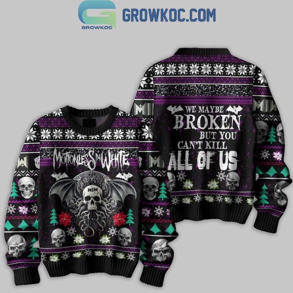 Motionless In White We Maybe Broken But You Can’t Kill All Of Us Ugly Sweater