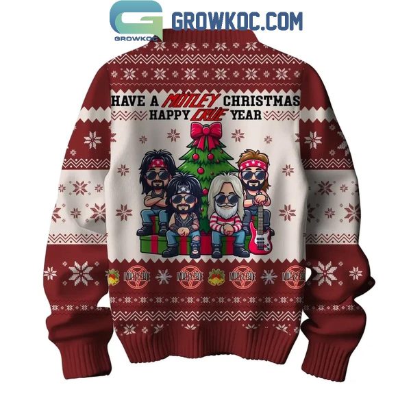 Motley Crue Have A Motley Christmas Happy Crue Year 2025 Ugly Sweater